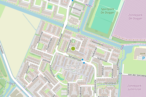 Ambulance-melding op Galjoenstraat, Den Helder op 27 juli, kaart-overzicht