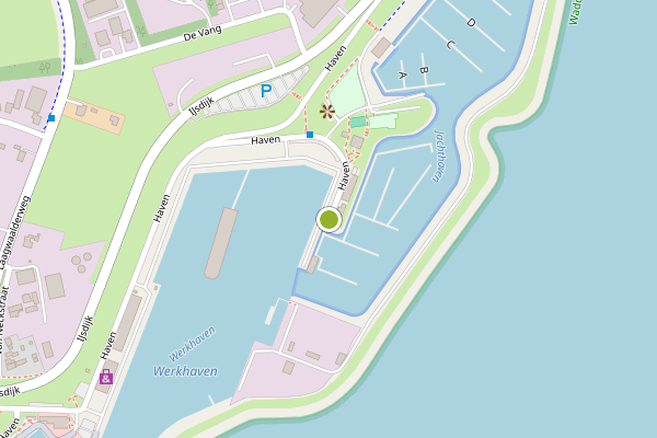 Ambulance-melding op Haven, Oudeschild op 27 juli, kaart-overzicht