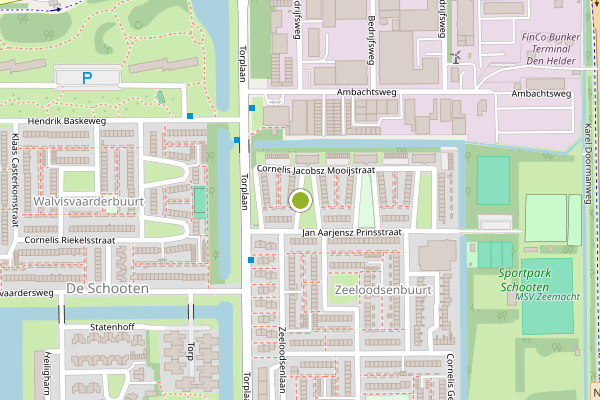 Ambulance-melding op Aarjen Lourisz Sinjewelplantsoen, Den Helder op 27 juli, kaart-overzicht