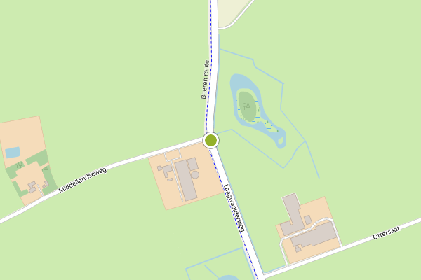 Ambulance-melding op Laagwaalderweg, Oudeschild op 14 juni, kaart-overzicht
