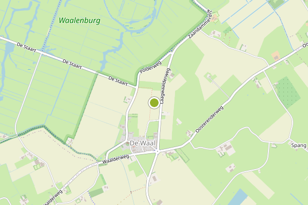 Ambulance-melding op Waalderweg Ongeren, De Waal op 30 april, kaart-overzicht