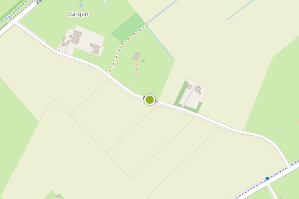 Ambulance-melding op Bargen, De Waal op 5 december, kaart-overzicht