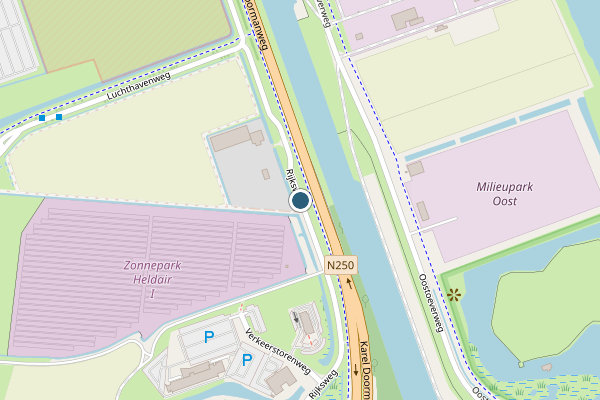 Politie-melding op Rijksweg, Den Helder op 28 juli, kaart-overzicht