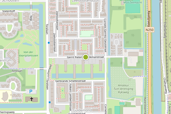 Ambulance-melding op Gerrit Pietersz Blankmanstraat, Den Helder op 17 mei, kaart-overzicht