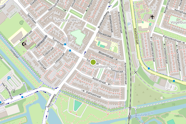 Ambulance-melding op Tuinstraat, Den Helder op 18 mei, kaart-overzicht