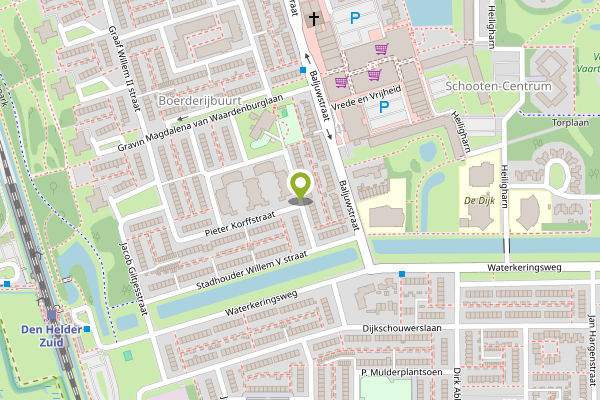 Ambulance-melding op Cornelis van Herwerdenstraat, Den Helder op 26 april, kaart-overzicht