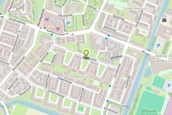 Ambulance-melding op Fregatstraat, Den Helder op 26 april, kaart-overzicht