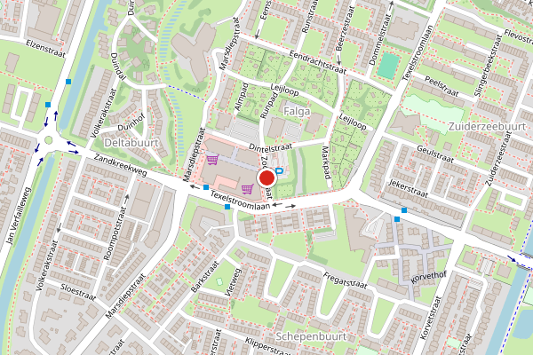 Brandweer-melding op Zoomstraat, Den Helder op 19 mei, kaart-overzicht