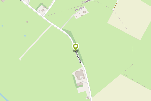 Ambulance-melding op Spangerweg, De Waal op 6 april, kaart-overzicht
