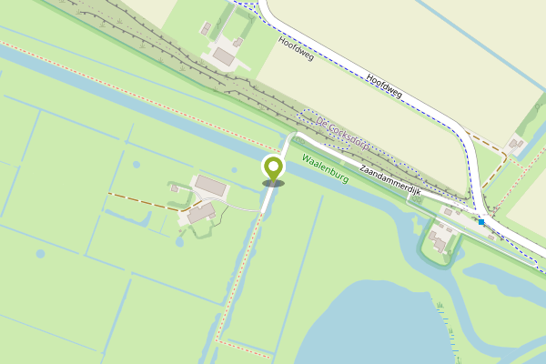 Ambulance-melding op Zaandammerdijk, De Waal op 31 maart, kaart-overzicht