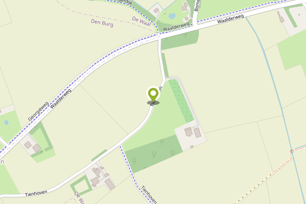 Ambulance-melding op Tienhoven, De Waal op 17 november, kaart-overzicht