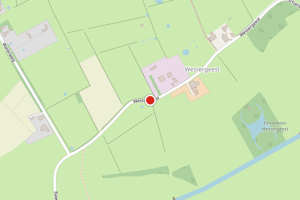 Brandweer-melding op Westergeest, Den Burg op 21 mei, kaart-overzicht