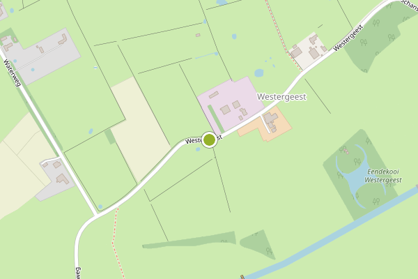 Ambulance-melding op Westergeest, Den Burg op 21 mei, kaart-overzicht