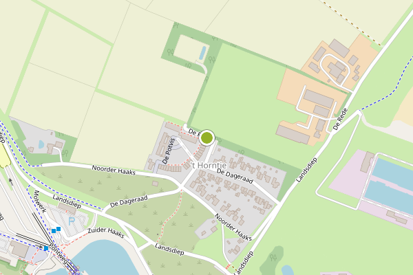 Ambulance-melding op De Potvis, Den Hoorn op 21 mei, kaart-overzicht