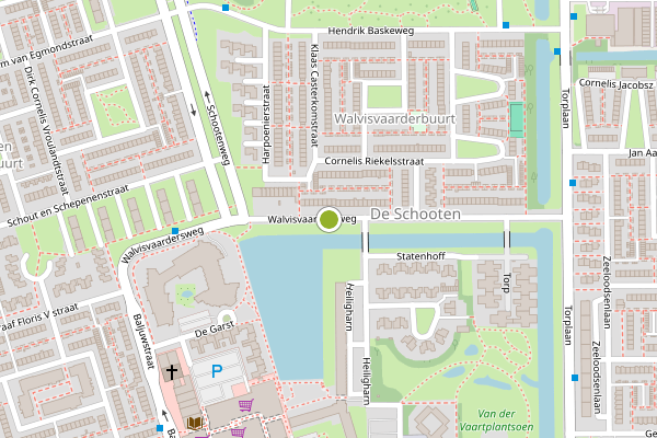 Ambulance-melding op Walvisvaardersweg, Den Helder op 7 augustus, kaart-overzicht