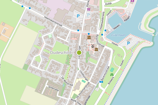 Ambulance-melding op Loodssingel, Oudeschild op 24 mei, kaart-overzicht