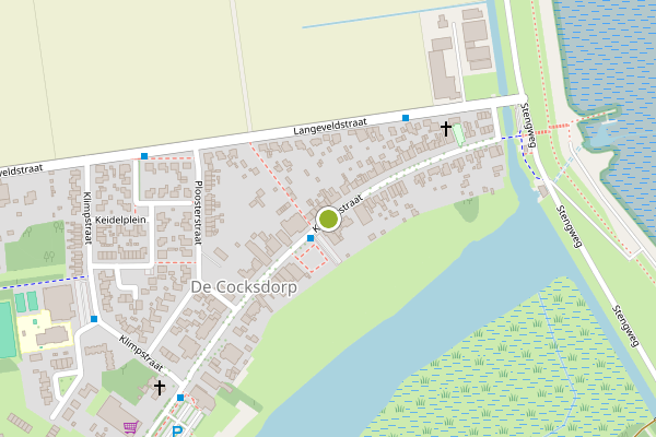 Ambulance-melding op Kikkertstraat, De Cocksdorp op 22 mei, kaart-overzicht