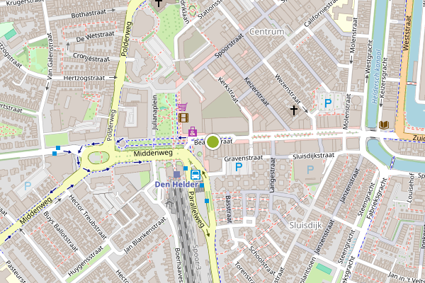 Ambulance-melding op Beatrixstraat, Den Helder op 24 mei, kaart-overzicht