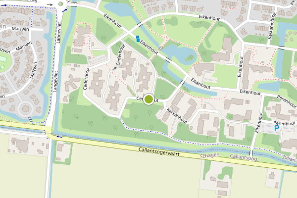 Ambulance-melding op Cederhout, Julianadorp op 23 mei, kaart-overzicht