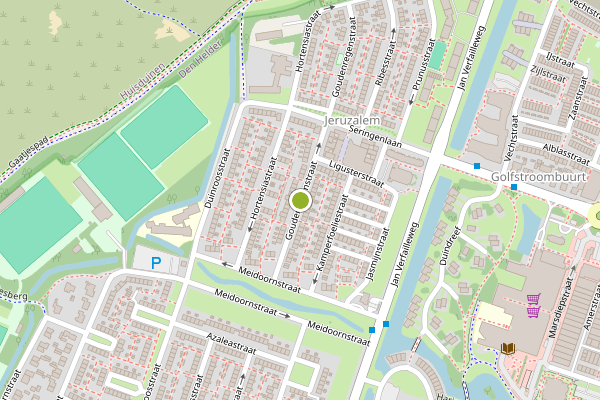 Ambulance-melding op Goudenregenstraat, Den Helder op 22 mei, kaart-overzicht