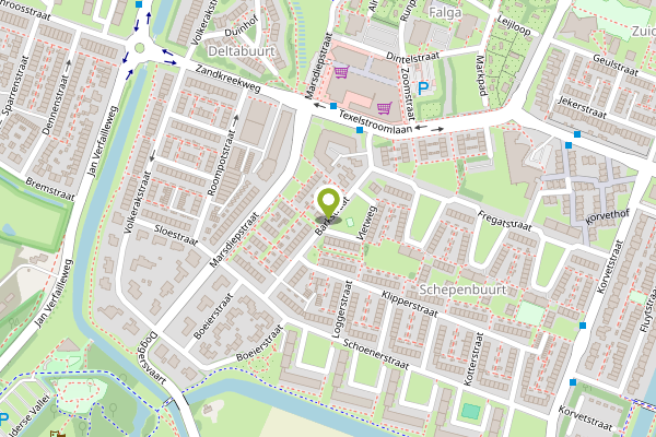 Ambulance-melding op Barkstraat, Den Helder op 24 april, kaart-overzicht