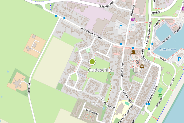 Ambulance-melding op Commandeurssingel, Oudeschild op 24 mei, kaart-overzicht
