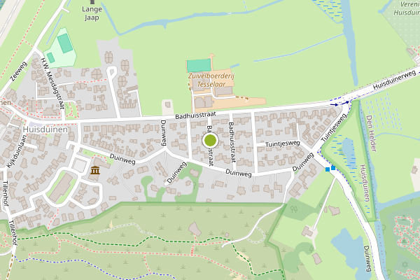 Ambulance-melding op Badhuisstraat, Huisduinen op 24 mei, kaart-overzicht