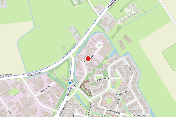 Brandweer-melding op Gamma Abbewaal, Den Burg op 25 mei, kaart-overzicht