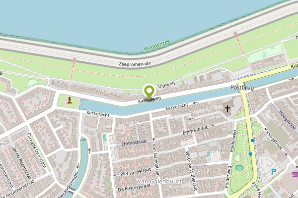 Ambulance-melding op Kanaalweg, Den Helder op 23 april, kaart-overzicht