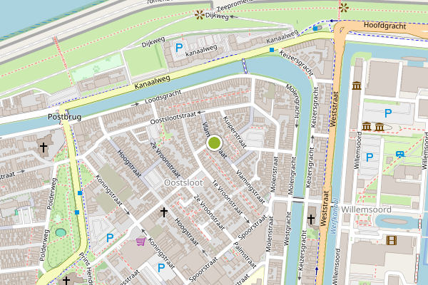 Ambulance-melding op Vlamingstraat, Den Helder op 25 mei, kaart-overzicht