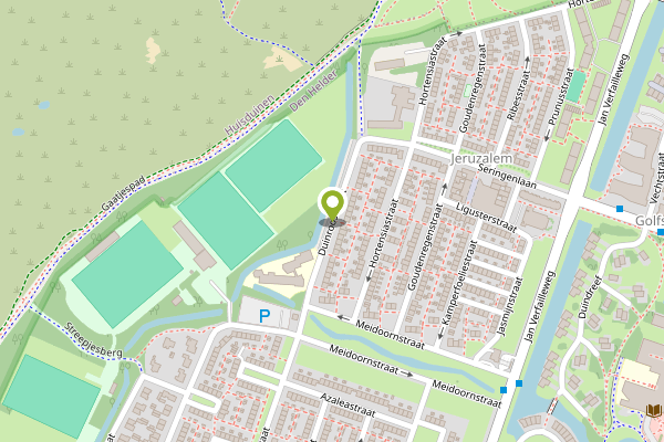 Ambulance-melding op Duinroosstraat, Den Helder op 22 april, kaart-overzicht