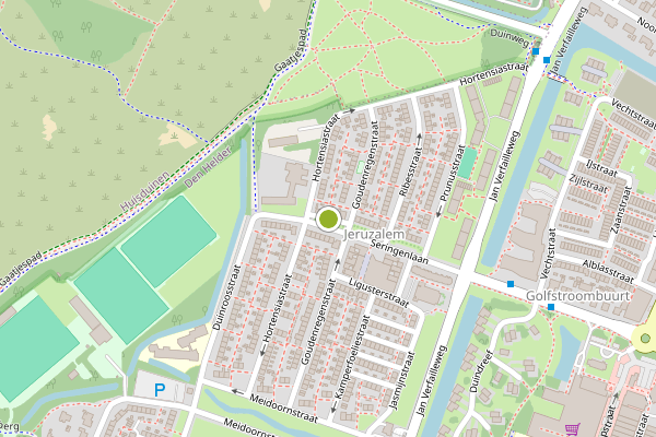Ambulance-melding op Seringenlaan, Den Helder op 25 mei, kaart-overzicht