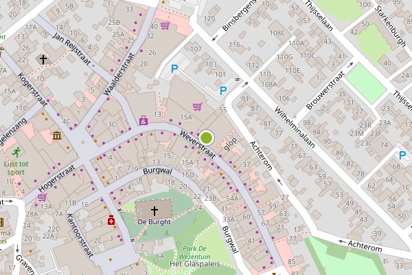 Ambulance-melding op Weverstraat, Den Burg op 27 mei, kaart-overzicht