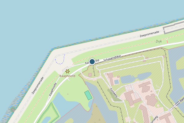 Politie-melding op Kaaphoofd, Den Helder op 27 mei, kaart-overzicht