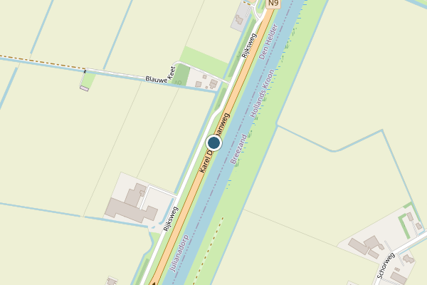 Politie-melding op Karel Doormanweg, Julianadorp op 28 mei, kaart-overzicht