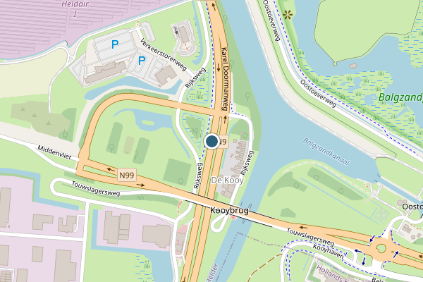 Politie-melding op Rijksweg, Den Helder op 28 mei, kaart-overzicht