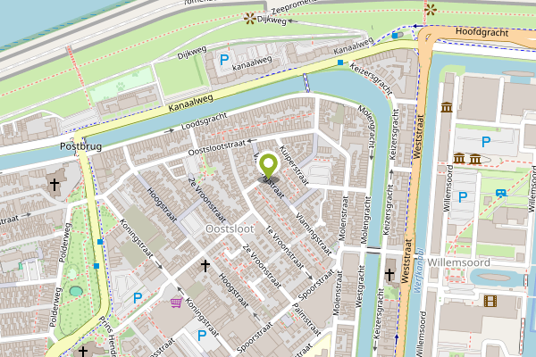 Ambulance-melding op Vlamingstraat, Den Helder op 27 april, kaart-overzicht
