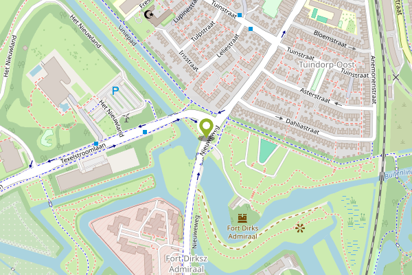 Ambulance-melding op Nieuweweg, Den Helder op 26 april, kaart-overzicht