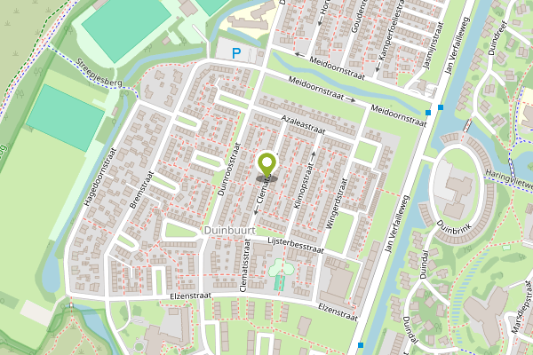Ambulance-melding op Clematisstraat, Den Helder op 26 april, kaart-overzicht