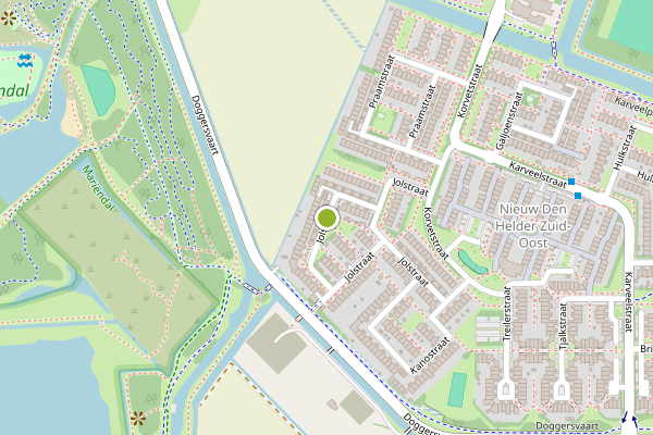 Ambulance-melding op Jolstraat, Den Helder op 29 mei, kaart-overzicht