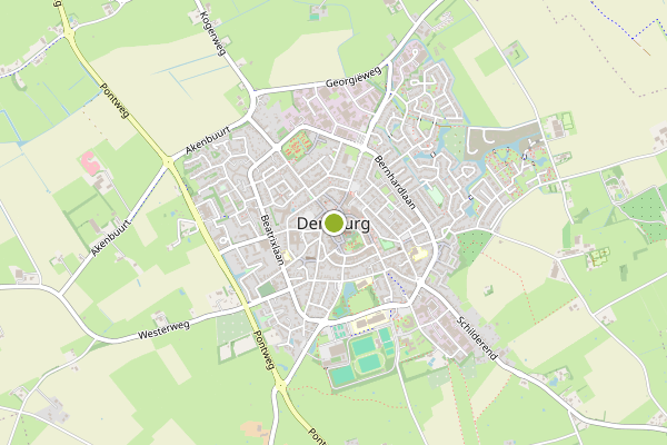 Ambulance-melding op Beatrixlaan Hollewal, Den Burg op 29 mei, kaart-overzicht