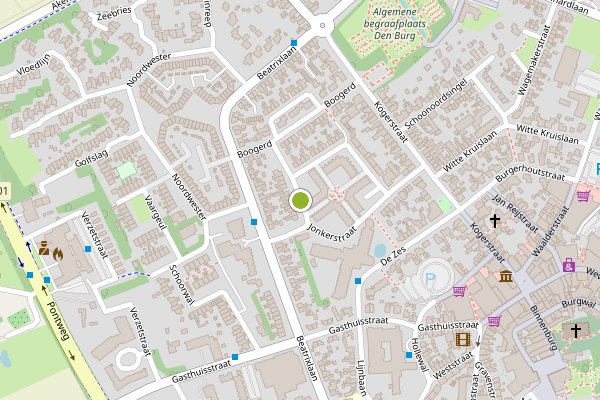 Ambulance-melding op Willem van Beierenstraat, Den Burg op 29 mei, kaart-overzicht
