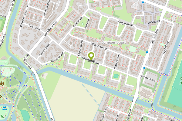 Ambulance-melding op Schoenerstraat, Den Helder op 28 april, kaart-overzicht