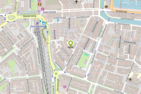 Ambulance-melding op Goversstraat, Den Helder op 28 april, kaart-overzicht