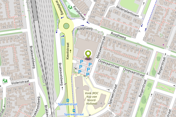Ambulance-melding op Meeuwenstraat, Den Helder op 28 april, kaart-overzicht