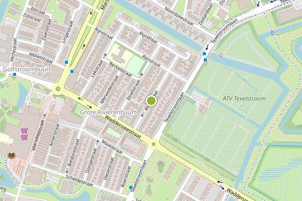 Ambulance-melding op Waalstraat, Den Helder op 1 juni, kaart-overzicht