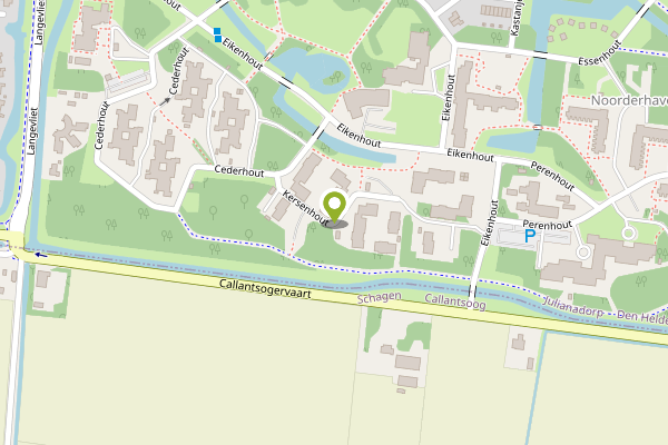 Ambulance-melding op Kersenhout, Julianadorp op 28 april, kaart-overzicht