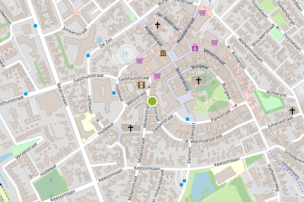 Ambulance-melding op Gravenstraat, Den Burg op 2 juni, kaart-overzicht
