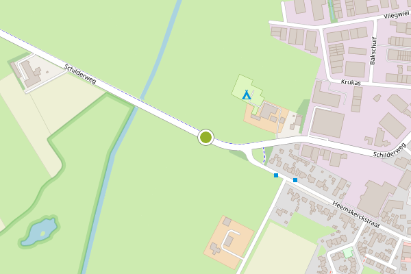 Ambulance-melding op Schilderweg, Oudeschild op 2 juni, kaart-overzicht