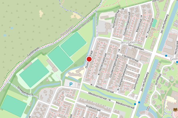 Brandweer-melding op Duinroosstraat, Den Helder op 4 juni, kaart-overzicht